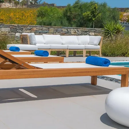 Luxury Master Sea View Private Pool 3 Bdr Tserdakia Páros